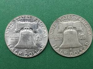 lot 217 image: 1962-D & 1963 Franklin Half Dollars, Higher Grade