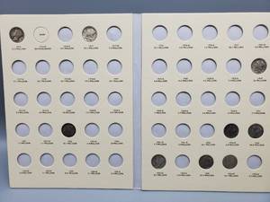 lot 219 image: 34 Mercury Dimes in Album--MANY of the latest Dates appear Uncirculated