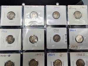 lot 221 image: 20 Mercury Dimes