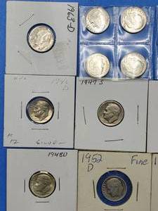 lot 244 image: 20 Roosevelt Dime--90% Silver
