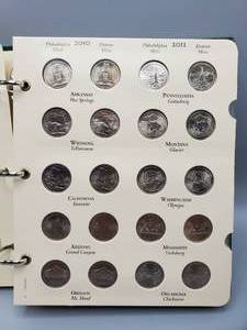 lot 264 image: America the Beautiful Washington Quarter Set 2010-2021 Complete, with 4 addl 2022 Quarters--143 Quarters