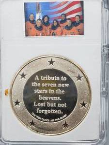lot 278 image: 2003 Columbia Medallion, 1 toz .999 Silver