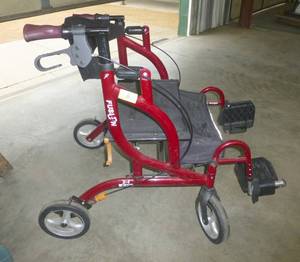 lot 8 image: Fusion airgo F18 walkerwheelchair