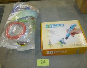 lot 24 image: 3D printer pen with filament