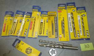 lot 30 image: Irwin drill bits and dies