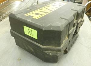 lot 61 image: Dewalt case with a Porter Cable sander in it
