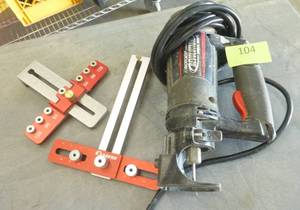lot 104 image: Rotozip Revolution spiral saw and a couple of jigsgauges