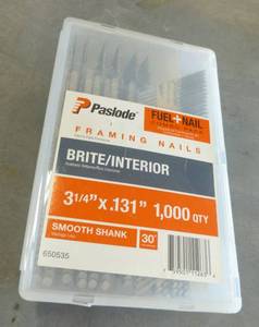 lot 116 image: New box of 1,000 framing nails