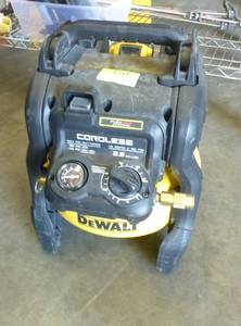 lot 120 image: DeWalt small pancake air compressor
