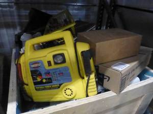 lot 154 image: Crate full of items not sold or not picked up