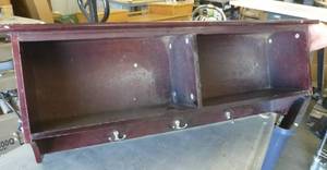 lot 166 image: coat and hat rackshelf just needs a wash