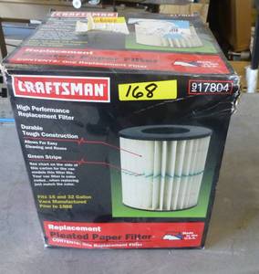 lot 168 image: Shop vac filter