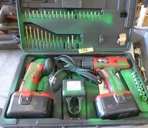 lot 170 image: Cordless drill and light 14.4V