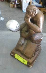 lot 199 image: Weird Darwin statue