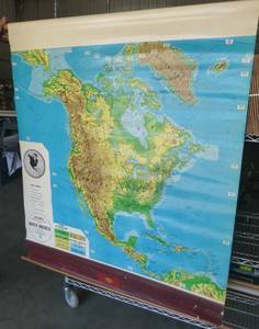 lot 202 image: Roll up School Maps - North America