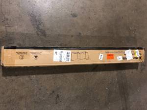 lot 7 image: FLEXIMOUNTS Black Adjustable Height Overhead Garage Storage Rack (96 in W x 48 in D)  Customer Returns See Pictures