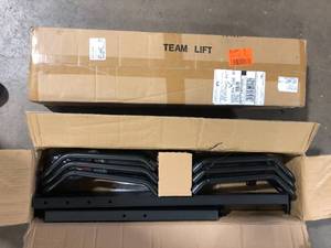 lot 11 image: Lot of Sttoraboks 68 in. Garage Tool Storage Steel Rack, 600 lbs. Load Capacity Wall Mounted Storage Organizer System with 12 Hooks  Customer Returns See Pictures