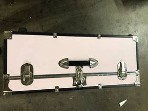 lot 13 image: Seward Trunk Seward Explorer 30 in. Trunk with Wheels & Lock, Blush   Customer Returns See Pictures