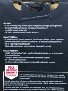 lot 43 image: Craftsman V-Series Metric 6 Piece Hex Bit Sockets Model # CMMT17720V 0904244