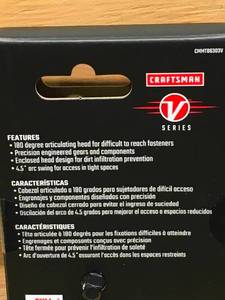 lot 45 image: Craftsman V Series 14 Drive Long Flex Head Ratchet Model # CMMT86303V
