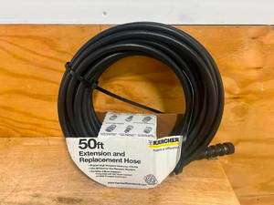 lot 73 image: KARCHER 50 High Pressure Extension Hose for Pressure Washers - 4 Connectors Included - Quick Connect or M22 Fitting (Retails for $100) (08052415.91)
