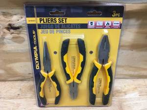 lot 36 image: Olympia 3 Piece Pliers Set Model # 10-727-0115