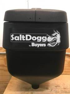 lot 8 image: Buyers Products SaltDogg 4.4 Cu Ft Truck Tailgate Mounted Rock Salt Spreader Model # TGSUVPROA (Retail $1253)