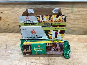 lot 123 image: PINE MOUNTAIN Box of 4- Fire Logs (each burn up to 2 hours)