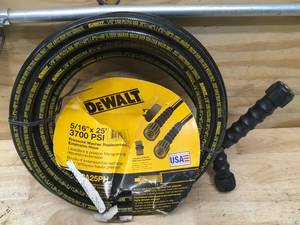 lot 98 image: DeWalt 516 x 25 3700 PSI Pressure Washer Replacement Extension Hose Model # DXPA25PH