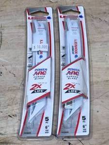 lot 114 image: Lot of 2 - Lenox 6 Curved Blade (5 Blades In Each Pack)