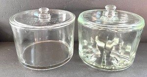lot 19 image: Set of 2 Vintage Sanitary Refrigerator Jars