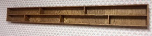 lot 28 image: Hand Crafted Decorative Wooden Wall Shelf