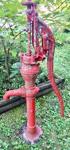 lot 29 image: Antique Red Handle Water Pump