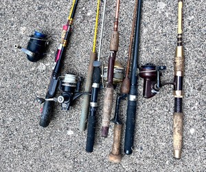 lot 71 image: Fishing Poles, Tackle Boxes & Tackle