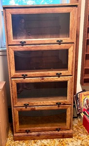 lot 106 image: Barrister Bookcase - 1 Piece, 4 Door