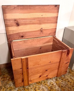 lot 108 image: Large Cedar Hope Chest