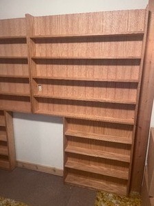 lot 147 image: Custom Made 2 Piece Bookshelf