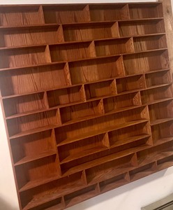 lot 146 image: Custom Built Walnut Display Shelf