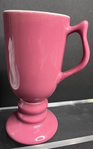 lot 58 image: Hall Footed Pink Coffee Mug & Corning Gravy Boat