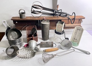 lot 49 image: Antique and Vintage Kitchen Utensils