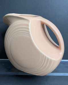 lot 57 image: Pale Pink Vintage Fiesta Pitcher