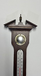 lot 145 image: Vintage Banjo Weather Station Barometer