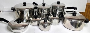 lot 129 image: Revere Ware Vintage Cookware Set