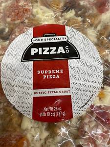 lot 2 image: Our Specialty Pizza Co. Supreme Pizza, Rustic Style Crust, 26 oz - Lot of 3