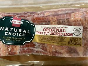 lot 8 image: I - Hormel Natural Choice Original Thick Cut Uncured Bacon - 2 Packs