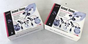 lot 34 image: 2 Animal Theme Child Size Mouse, USB W PS2 Adapter, Bright Fun Colors To Hold Interest & Stimulation