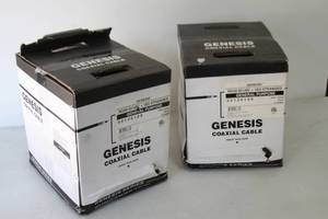 lot 33 image: Lot of 2 - 500 Rolls  Spools of New Genesis 50136108 Professional  Industrial Cable