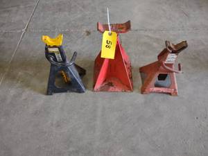 lot 58 image: (3) Assorted Jack Stands...