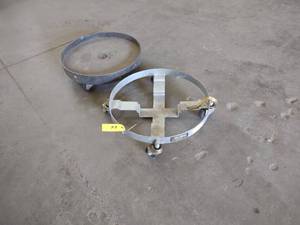 lot 62 image: (2) Drum Carts, 23.5 ID...