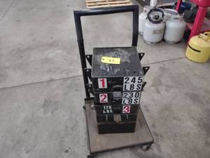 lot 83 image: Test Weights, 1075 lbs. Total, Can ...